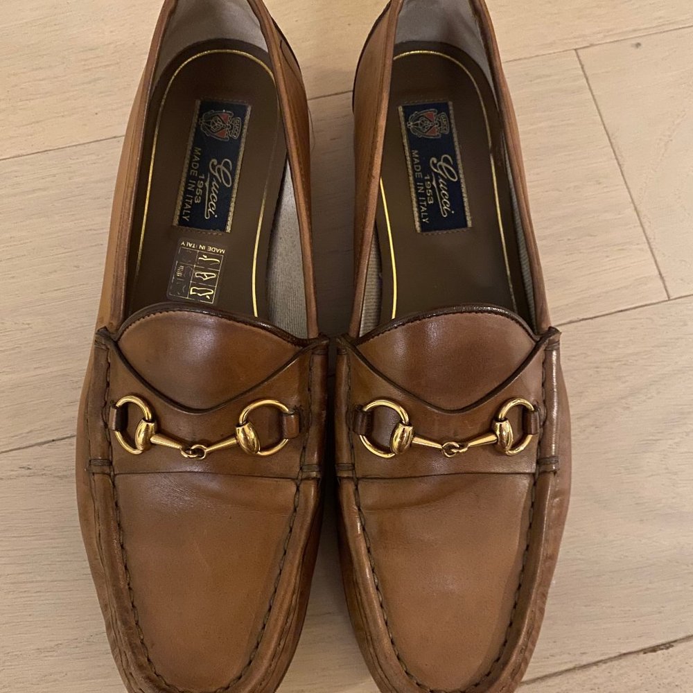 Gucci Loafers Brown Leather
